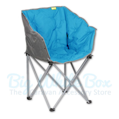 kampa tub folding chair blue